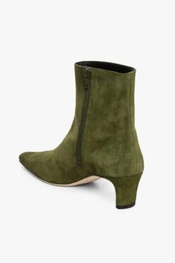 WALLY ANKLE BOOT | OLIVE SUEDE 16 WALLY ANKLE BOOT | OLIVE SUEDE -Staud STAUD WALLY ANKLE BOOT OLIVE SUEDE FALL ECOM 21 2