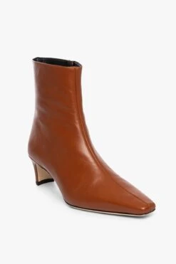 WALLY ANKLE BOOT | TAN -Staud STAUD WALLY ANKLE BOOT TAN NAPPA FALL ECOM 21 1
