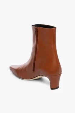 WALLY ANKLE BOOT | TAN -Staud STAUD WALLY ANKLE BOOT TAN NAPPA FALL ECOM 21 2
