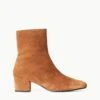 AIMEE SHORT BOOT | TAN SUEDE 2 AIMEE SHORT BOOT | TAN SUEDE -Staud STAUD AIMEE SHORT BOOT TAN FALL 22 ECOM 1