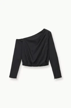 ANIKA TOP | BLACK 10 ANIKA TOP | BLACK -Staud STAUD ANIKA WOVENSHIRT BLACK FALL 23 ECOM 1