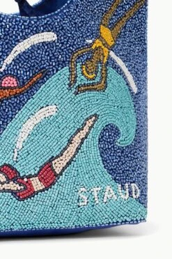 BEADED COTE BAG | SWIMMERS -Staud STAUD BEADEDCOTE BAG SWIMMERS SUPF 23 ECOM 4