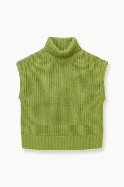 BETTE SWEATER | FERN -Staud STAUD BETTESWEATER KNITTOP FERN FALL 23 ECOM 1