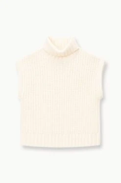 BETTE SWEATER | IVORY 14 BETTE SWEATER | IVORY -Staud STAUD BETTESWEATER KNITTOP IVORY FALL 23 ECOM 1