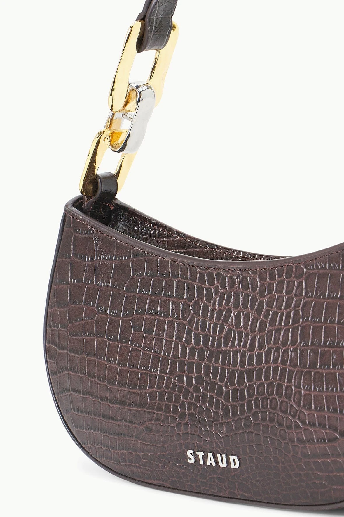 BRADY SHOULDER BAG | ESPRESSO CROC EMBOSSED 7 BRADY SHOULDER BAG | ESPRESSO CROC EMBOSSED - Image 5
