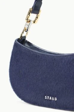 BRADY SHOULDER BAG | NAVY HAIRCALF -Staud STAUD BRADY SHOULDERBAG NAVY FALL 23 ECOM 4