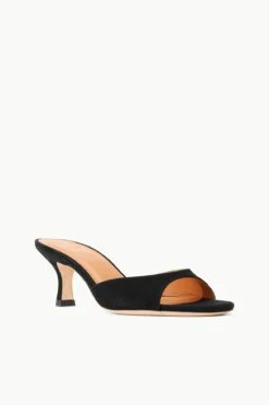 BRIGITTE MULE | BLACK SUEDE -Staud STAUD BRIGITTE MULE BLACK SUPF 23 ECOM 2