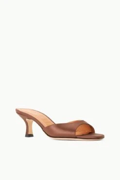 BRIGITTE MULE | CLOVE SATIN -Staud STAUD BRIGITTE MULE CLOVE SUPF 23 ECOM 2