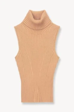 CALLUM TOP | CAMEL -Staud STAUD CALLUM SWEATER CAMEL FALL 23 ECOM 1