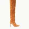 CAMI OVER THE KNEE BOOT | TAN SUEDE -Staud STAUD CAMIOTK BOOT TAN FALL 23 ECOM 1