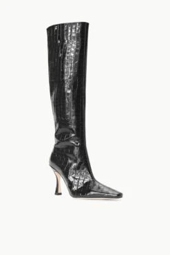 CAMI BOOT | BLACK CROC EMBOSSED 14 CAMI BOOT | BLACK CROC EMBOSSED -Staud STAUD CAMI BOOT BLACK FALL 23 ECOM 2