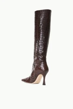 CAMI BOOT | ESPRESSO CROC EMBOSSED -Staud STAUD CAMI BOOT ESPRESSO FALL 23 ECOM 3 2