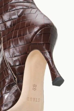 CAMI BOOT | ESPRESSO CROC EMBOSSED -Staud STAUD CAMI BOOT ESPRESSO FALL 23 ECOM 4