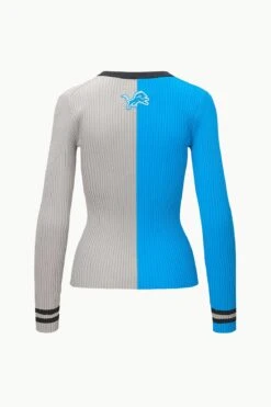 THE STAUD NFL CARGO SWEATER | DETROIT LIONS -Staud STAUD CARGOSWEATERXNFL SWEATER DETROITLIONS FANATICS 23 ECOM 2