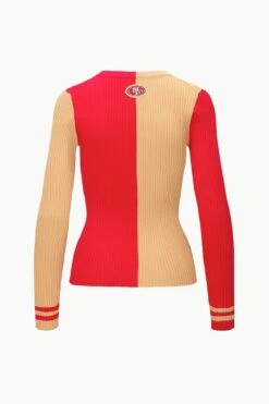 THE STAUD NFL CARGO SWEATER | SAN FRANCISCO 49ERS 14 THE STAUD NFL CARGO SWEATER | SAN FRANCISCO 49ERS -Staud STAUD CARGOSWEATERXNFL SWEATER SANFRANCISCO49ERS FANATICS 23 ECOM 2
