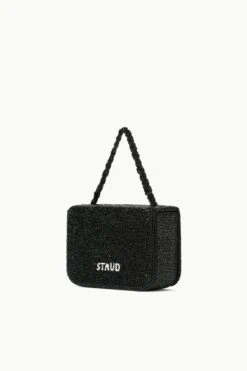 CARMEN BEADED BOX BAG | BLACK -Staud STAUD CARMENBEADEDBOXBAG BLACK ECOM 2