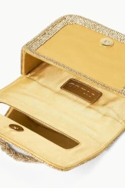 CARMEN BEADED BOX BAG | GOLD -Staud STAUD CARMENBEADEDBOXBAG GOLD ECOM 3