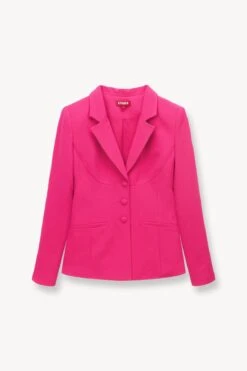 CARSON BLAZER | MAGENTA -Staud STAUD CARSON BLAZER MAGENTA SPRING 23 ECOM 1