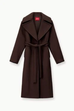 CARVER COAT | DARK CHOCOLATE 16 CARVER COAT | DARK CHOCOLATE -Staud STAUD CARVER COAT DARKCHOCOLATE FALL 23 ECOM 1
