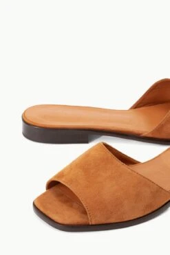 CASPIAN SLIDE | TAN SUEDE -Staud STAUD CASPIAN SLIDE TANSUEDE SUPF 23 ECOM 4