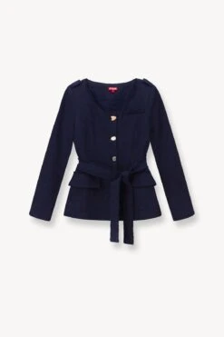 CHARLES BLAZER | NAVY 12 CHARLES BLAZER | NAVY -Staud STAUD CHARLES BLAZER NAVY SUPF 23 ECOM 1