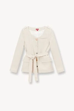 CHARLES BLAZER | OAT MILK -Staud STAUD CHARLES BLAZER OAT MILK SUPF 23 ECOM 1