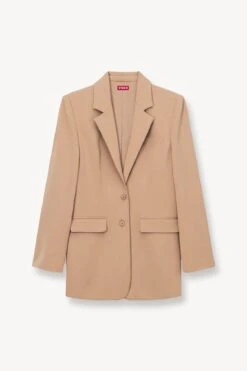 CITY BLAZER | CAMEL -Staud STAUD CITY JACKET BLAZER CAMEL FALL 23 ECOM 1