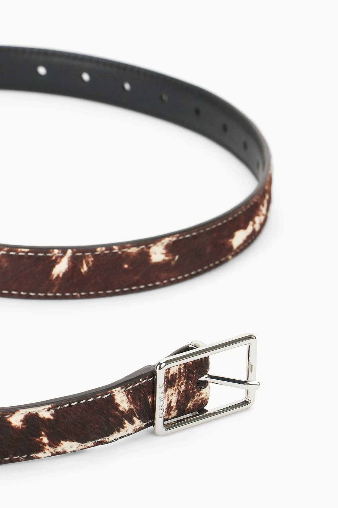 CLASSIC JEANS BELT | BROWN & TAN HAIRCALF 4 CLASSIC JEANS BELT | BROWN & TAN HAIRCALF - Image 2