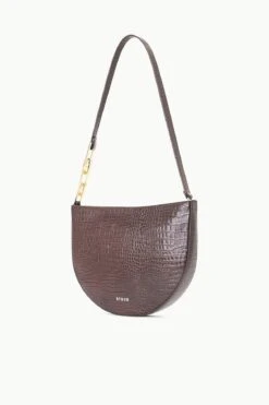 COLT SHOULDER BAG | ESPRESSO CROC EMBOSSED -Staud STAUD COLT SHOULDERBAG ESPRESSO FALL 23 ECOM 2