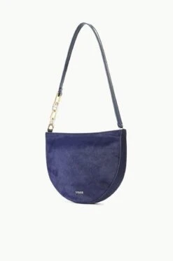 COLT SHOULDER BAG | NAVY HAIRCALF -Staud STAUD COLT SHOULDERBAG NAVY FALL 23 ECOM 2