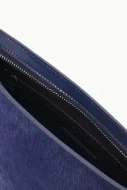 COLT SHOULDER BAG | NAVY HAIRCALF -Staud STAUD COLT SHOULDERBAG NAVY FALL 23 ECOM 3