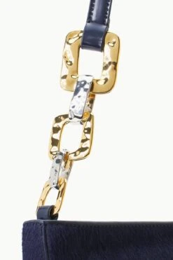 COLT SHOULDER BAG | NAVY HAIRCALF -Staud STAUD COLT SHOULDERBAG NAVY FALL 23 ECOM 4