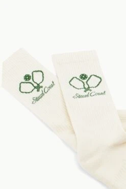 PICKLEBALL SOCKS | IVORY 9 PICKLEBALL SOCKS | IVORY -Staud STAUD COURT SOCKS IVORY SUPF 23 ECOM 2
