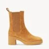 CYBIL BOOT | CASHEW SUEDE -Staud STAUD CYBIL BOOT CASHSUEDE SEASON 22 ECOM 1