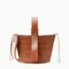 DIAMOND MINI TOTE | TAN CREAM