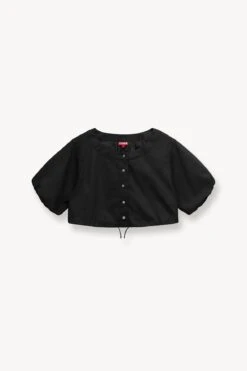 ELLINGTON TOP | BLACK -Staud STAUD ELLINGTON TOP BLACK SUPF 23 ECOM 1 2