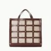 EMMA TOTE | MAHOGANY NATURAL 1 EMMA TOTE | MAHOGANY NATURAL -Staud STAUD EMMATOTE BAG MAHOGANYNATURAL SUPF 23 ECOM 2