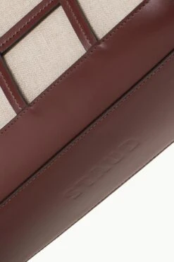 EMMA TOTE | MAHOGANY NATURAL 15 EMMA TOTE | MAHOGANY NATURAL -Staud STAUD EMMATOTE BAG MAHOGANYNATURAL SUPF 23 ECOM 3