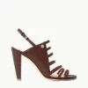 EMMA HEEL | MAHOGANY -Staud STAUD EMMA HEEL MAHOGANY SUPF 23 ECOM 1