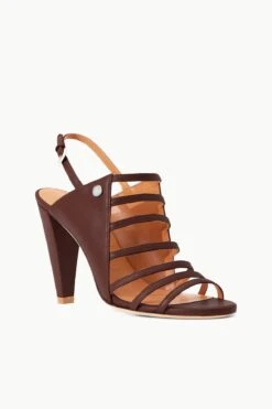 EMMA HEEL | MAHOGANY -Staud STAUD EMMA HEEL MAHOGANY SUPF 23 ECOM 2