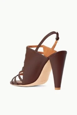 EMMA HEEL | MAHOGANY -Staud STAUD EMMA HEEL MAHOGANY SUPF 23 ECOM 3