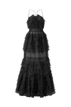FLORIAN DRESS | BLACK -Staud STAUD FLORIANDRESS BLACK ECOM 1