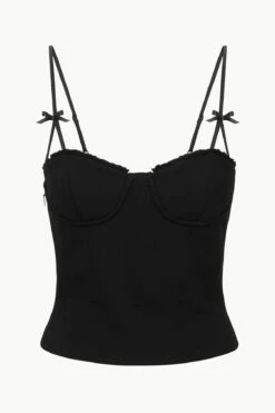 GEORGINA TOP | BLACK -Staud STAUD GEORGINATOP BLACK ECOM 1
