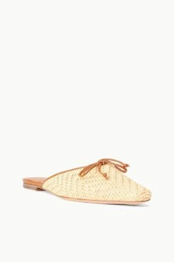 GINA MULE | NATURAL RAFFIA -Staud STAUD GINA MULE NATURAL SPRING 23 ECOM 2