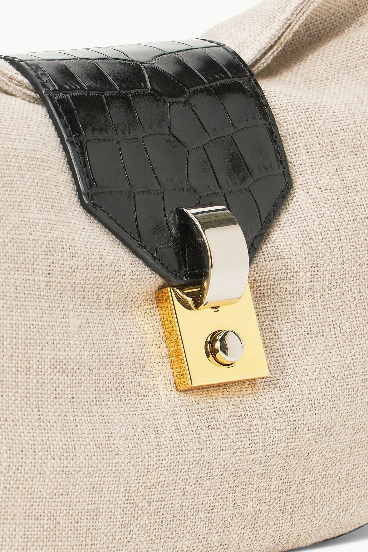 MARIKE BAG | NATURAL BLACK LINEN 6 MARIKE BAG | NATURAL BLACK LINEN - Image 4