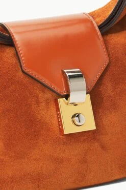 MARIKE BAG | TOBACCO SUEDE -Staud STAUD GWEN CLUTCH TAN SUPF 23 ECOM 4