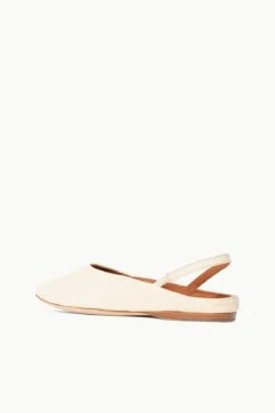 JANINE MULE | CREAM -Staud STAUD JANINE MULE CREAMNAPPA SPRING 23 ECOM 3