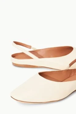 JANINE MULE | CREAM -Staud STAUD JANINE MULE CREAMNAPPA SPRING 23 ECOM 4