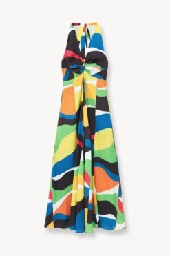 JENNIFER DRESS | MARBLE WAVE -Staud STAUD JENNIFER DRESS MARBLE WAVE SUPF 23 ECOM 1