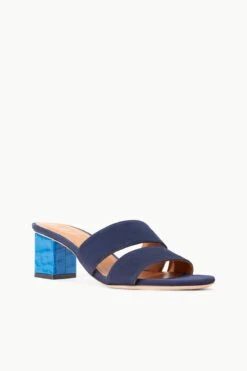 JULES BLOCK HEEL | INK ISLAND BLUE -Staud STAUD JULES BLOCKHEEL INKISLANDBLUE SUPF 23 ECOM 2